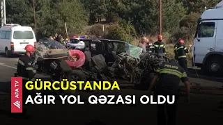 Gürcüstanda qəza: 2 nəfər öldü, 7 nəfər yaralandı – APA TV