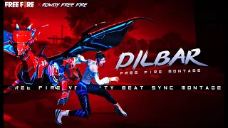 Dilbar | Dilbar Free Fire TikTok Remix Montage  | Dilbar Slowed And Reverb  | Free Fire Montage
