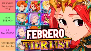 😎¡ESTOS SON los MEJORES PERSONAJES de 7DS ACTUALMENTE! | TIER LIST (FBRERO GLOBAL) | 7DS Grand Cross