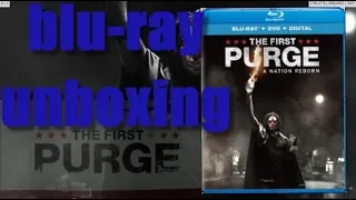 THE FIRST PURGE BLU-RAY UNBOXING - FREE DIGITAL CODE