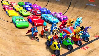 GTA V SPIDER-MAN 2, FIVE NIGHTS AT FREDDY'S, POPPY PLAYTIME CHAPTER 3 Join in Epic New Stunt Racing