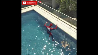 GTA 5 Epic Water Ragdolls | Spider-Man Jumps / Fails ep.77 #shorts