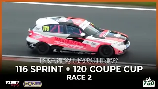 116 Sprint Trophy & 120 Coupe Cup - Brands Hatch Indy 2023 - Race 2