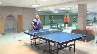 table tennis Удар длинными шипами