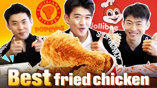 Popeyes VS Jollibee: Who has the BEST Fried Chicken? | 3 Musketeers