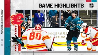 Flames @ Sharks 12/7/21 | NHL Highlights