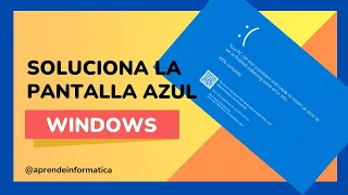 🟡Como SOLUCIONAR el ERROR de PANTALLA AZUL en WINDOWS 10 y 11