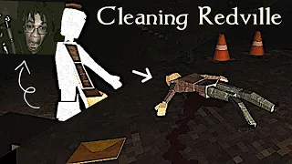 THE TRASHCANS WONT STOP CALLING MY NAME | Cleaning Redville (full game) #horror