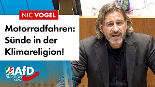 Motorradfahren: Sünde in der Klimareligion! – Nic Vogel (AfD)