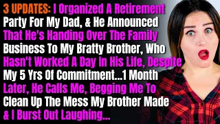 3 UPDATES: I Organized A Retirement Party For My Dad, & He Announced That He's Handing Over The...