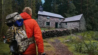 Overnight in a Survival Shelter Hidden in the Woods