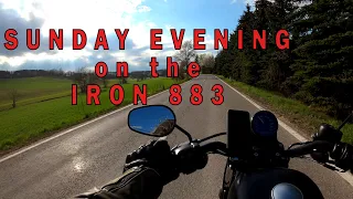 Sunday Evening Ride on the Harley Davidson Iron 883