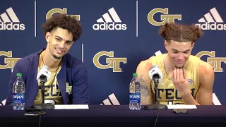 GT Basketball - Michael Devoe/Jordan Usher Postgame - Georgia Southern, November 26, 2021