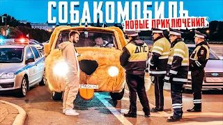 РЕАКЦИЯ ПОЛИЦИИ НА СОБАКОМОБИЛЬ / первое ДТП и АВТОМОЙКА / КОЛХОЗНЫЙ ТЮНИНГ АВТО / PRITULA