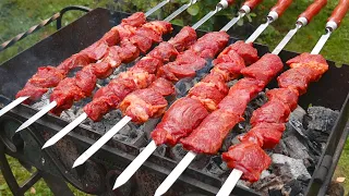 BEEF SHASHLIK. Juicy MARINADE. ENG SUB.