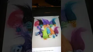 Kylie shows some Trolls Blind Bags