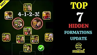 TOP 7 HIDDEN Formations Update In Efootball 2024 Mobile🙀. 4123 Available?!