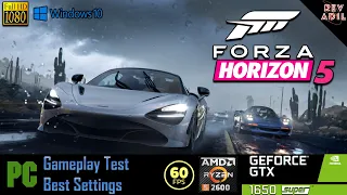 Forza Horizon 5 on GTX 1650 SUPER | Best Settings | PC Gameplay | 1080p60FPS | Ryzen 5 2600
