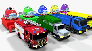 Bingo Song Baby songs  Surprise Egg Heavy Truck - Nursery Rhymes & Kids Songs