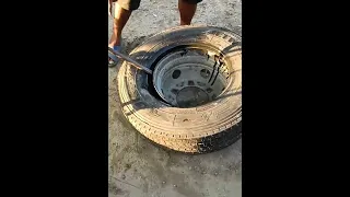 Tubeless Tyre Fitting Tutorial || How To Replace Bus Tire