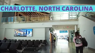 Arriving in CHARLOTTE, North Carolina -- CLT airport