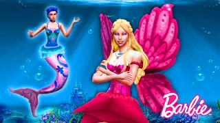 Elina Mermaid Transformation - Barbie Mermaidia | Nori & Elina