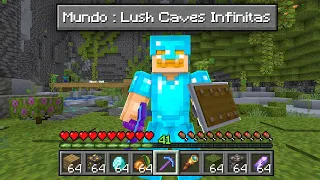 ME PASO MINECRAFT pero TODO el MUNDO son LUSH CAVES INFINITAS ❗️