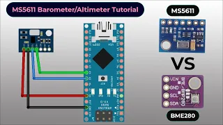 MS5611 Barometer/Altimeter Tutorial with Arduino || BME280 vs MS5611 Comparison