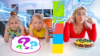 Twin Telepathy Cake Challenge with Mom | Gaby and Alex Show