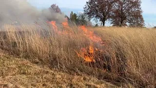 Sports Complex Prairie Burn