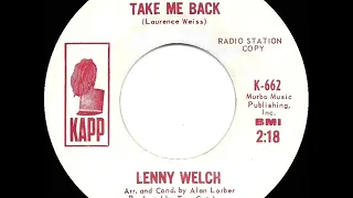 1965 HITS ARCHIVE: Darling Take Me Back - Lenny Welch