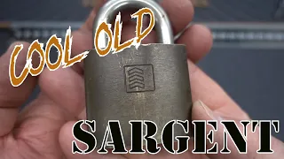(1500) Antique Sargent 6-Pin Padlock