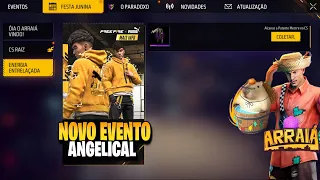 FINALMENTE!! PEGUE A ANGELICAL DA PUMA, PUNHO CROMADO, ARRAIÁ FF E CALENDÁRIO - NOVIDADES FREE FIRE