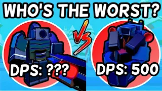 WORST MYTHIC UNIT Vs NEW WORST MYTHIC UNIT!  (Toilet Tower Defense)