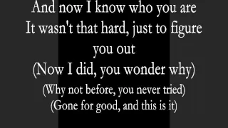 Figured You Out - Nickelback - Lyrics onscreen