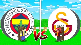 GALATASARAY EV VS FENERBAHÇE EV! 🏡 - Minecraft