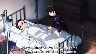 Tanjiro wakes up after 2 months! Demon slayer season 3 episode 1 subtitles