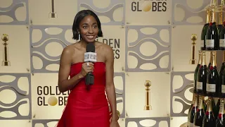 Ayo Edebiri | 81st Golden Globes Winner's Backstage Interview