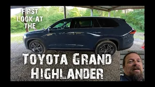 My first look at the all new Toyota Grand Highlander