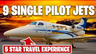 Top 9 Single Pilot Private Jets 2022  (Cirrus vision jet, Eclipse 500, Phenom 100)