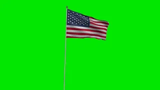 US Flag green screen animation effects HD footages | American Flag chroma key