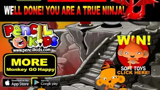 Веселая обезьянка Ниндзя 2 прохождение Monkey GO Happy Ninjas 2 Walkthrough