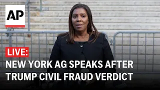 New York AG Letitia James speaks after Trump civil fraud ruling (full remarks)