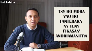 Marka 16: 15- TSY HO MORA VAO HO TANTERAKA NY TENY FIKASAN'ANDRIAMANITRA