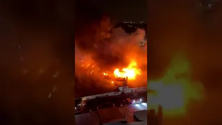 Пожар в развлекательном центре "Полигон" в Костроме 5 ноября 2022 г.