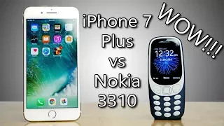 Nokia 3310 FASTER than iPhone 7 Plus? WOW!!! Speedtest Comparison!