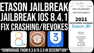 Untethered Jailbreak iOS 8.4.1 | EtasonJB iOS 8.4.1 Jailbreak | Fix 3utools jailbreak failed | 2021