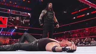 WWE RAW 20 March 2017 | Roman Reigns Takes Down The Undertaker and Braun Strowman