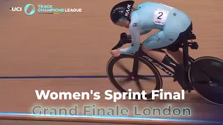 Women's Sprint Final | Ellesse Andrews Wins! | Grand Finale London | UCI Track Champions League