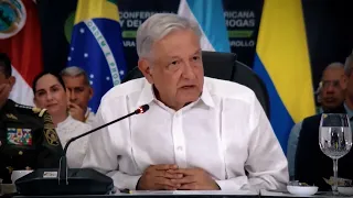 El presidente López Obrador participó en la Conferencia Latinoamericana y del Caribe sobre Drogas